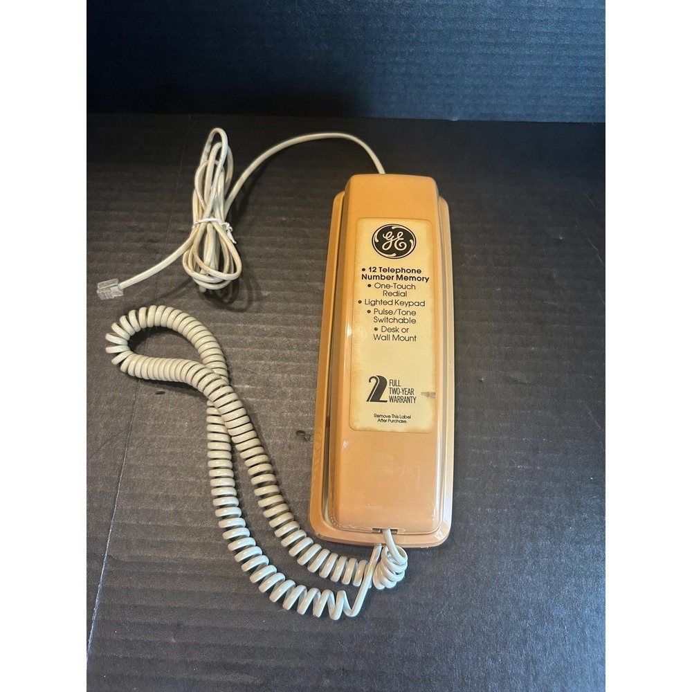 GE Telephone - 2-9210NIB Vintage Push Button Corded LANDLINE PHONE Wall Mount